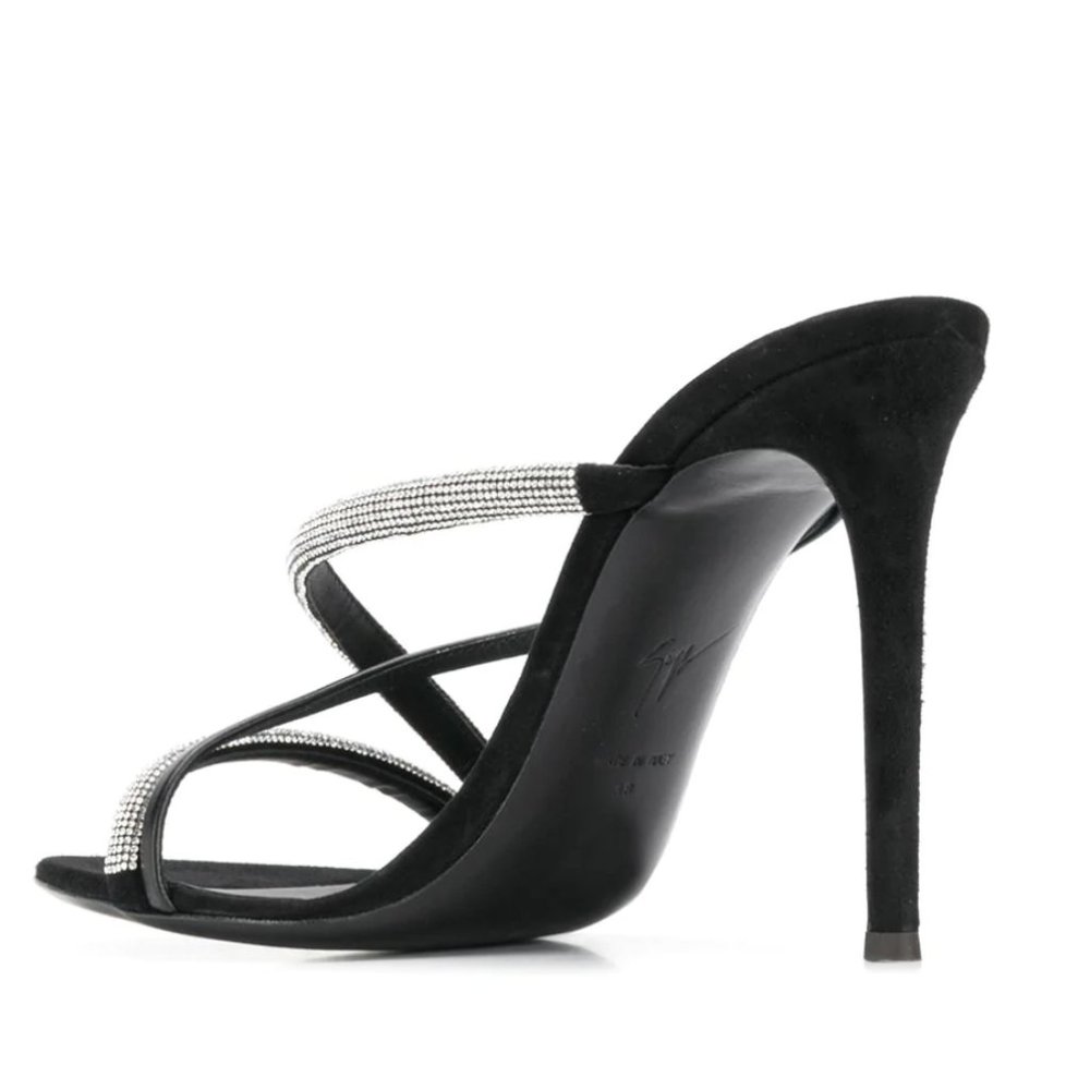 Giuseppe Zanotti Crystal-Embellished Stappy Mules - Picture 3 of 11